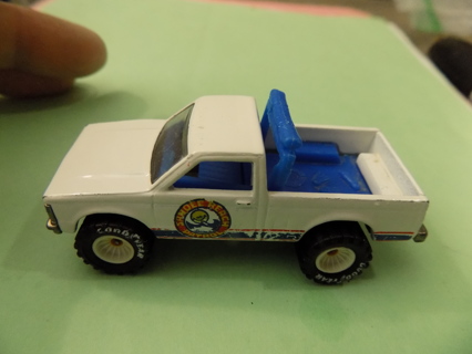 Hot Wheels Beach Patrol white pickup truck blue bed