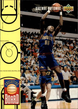 1993 DIKEMDE MUTOMBO Upper Deck Basketball Card # 431 