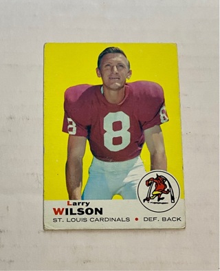 LARRY WILSON 1969 Topps Football card #65 