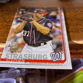 2019 topps series two all star game Stephen strasburg baseball card 