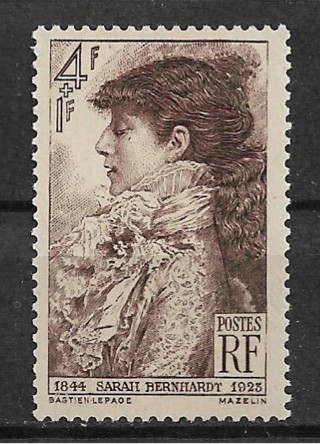 1944 France ScB191 Actress Sarah Bernhardt MH