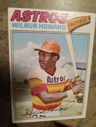 1977 TOPPS WILBUR WOOD HOUSTON ASTROS BASEBALL CARD# 248