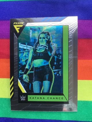 LAST RELIST OR TRASH IT GOES Katana Chance WWE 2022 Panini Chronicles Flux Wrestling Card #350