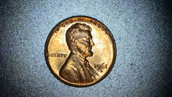 1961 D NICE ALMOST AU PENNY #124