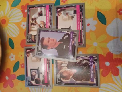 T2 terminator 2 trading cards lot of 5