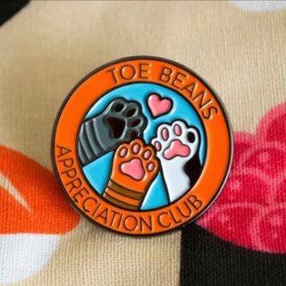 “Toe Beans Appreciation Club” Pin Cat Lovers Pin