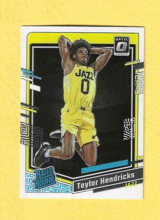 2023-2024 Panini Optic Taylor Hendricks Rated Rookie Utah Jazz Basketball Card