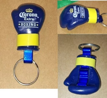 Corona Beer Early 2000s Promo BOXING GLOVE BEER Opener Keyring Charm