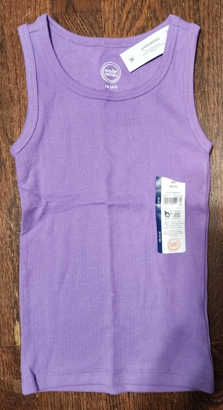 NEW - Wonder Nation - purple stretch pullover tank top - size 4/5 (XS)