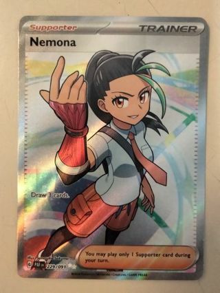 Nemona 229/091 double rare holo nm pokemon