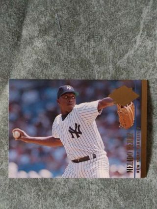 Fleet Ultra Baseball Card Melido Perez