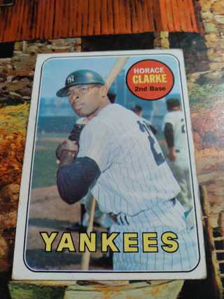 1969 Topps Horace Clarke New York Yankees