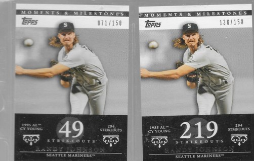 2007 Topps Moments and Milestones #3-41 Randy Johnson 49/219 Strikeouts /150