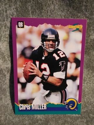 Football Trading Card Score Chris Miller