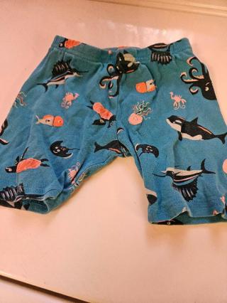 Shorts with underwater creatures