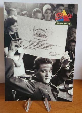 1992 The River Group Elvis Presley "Army Days" Card #32