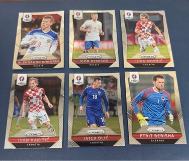 2016 Panini Prizm euro soccer lot