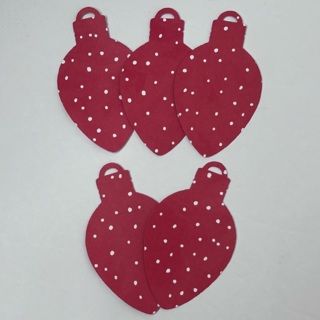 Christmas Light Shaped Double Sided Gift Tags 