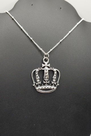 Nice New Simple Crown Charm Necklace 