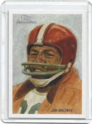 2009 TOPPS NATIONAL CHICLE JIM BROWN CARD