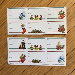 12 To/From Christmas Stickers and more