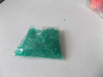 Small baggie lime green cooking crystals for  making suncatchers