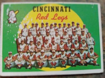 1959 CINCINNATI RED LEGS TEAM BASEBALL CARD CHECKLIST # 111l