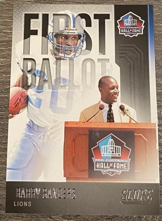 2022 Panini Score Football First Ballot Barry Sanders FB-BS Detroit LionsHOF