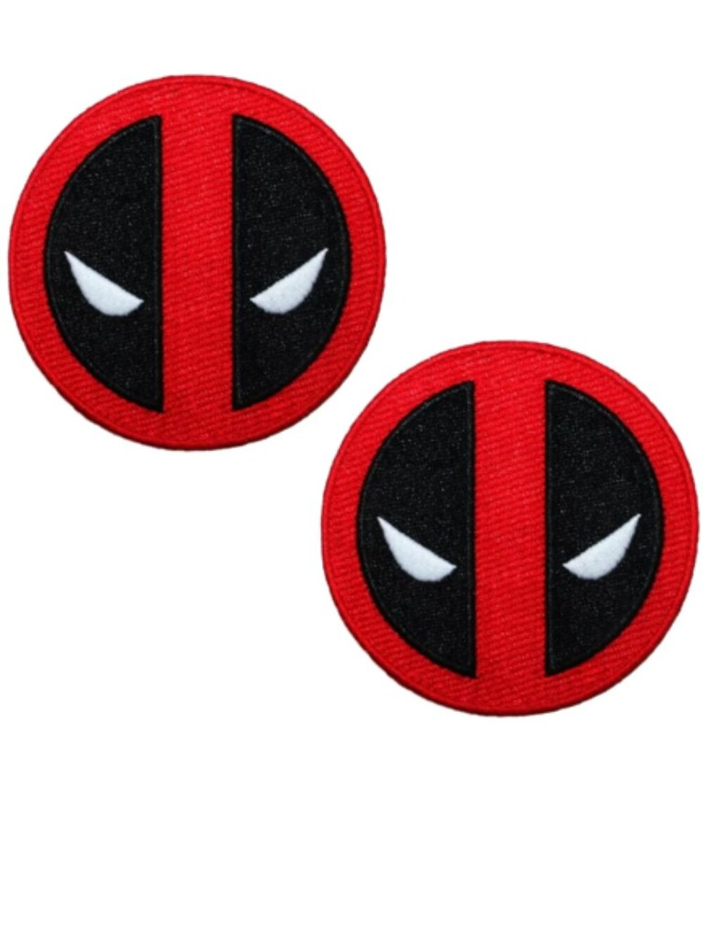 2PCS easy iron on Patches 2-pack Super Hero Comics Patches Applique Clothing