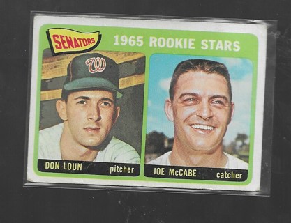 1965 TOPPS SENATORS ROOKIES #181