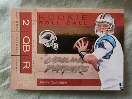 2010 Panini Contenders Rookie Roll Call Jimmy Clausen