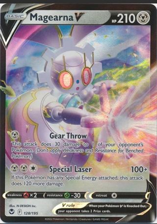 NM Ultra Rare Magearna V Pokemon card TCG SWSH