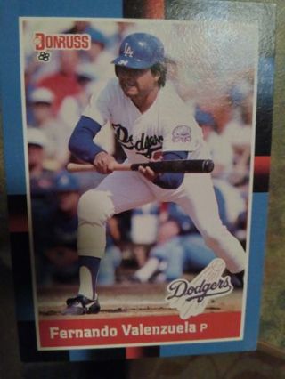 1988 DONRUSS FERNANDO VALENZUELA LOS ANGELES DODGERS BASEBALL CARD# 53