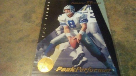 1997 PINNACLE XPRESS PEAK PERFORMER TROY AIKMAN DALLAS COWBOYS FOOTBALL CARD# 141