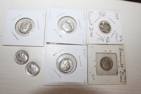 LOT OF 7- DIMES