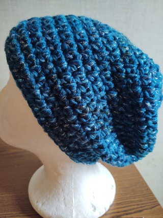 Hand Crocheted Slouch Hat 