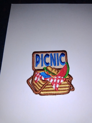 Have a "Picnic" Food Basket Iron-on Patch