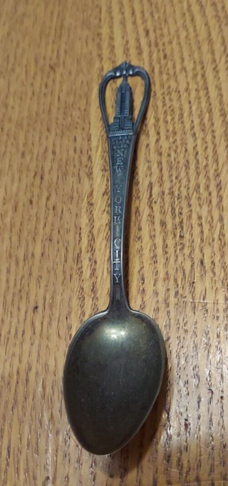 Empire State Building Antique New York City Enco Silver Souvenir Spoon