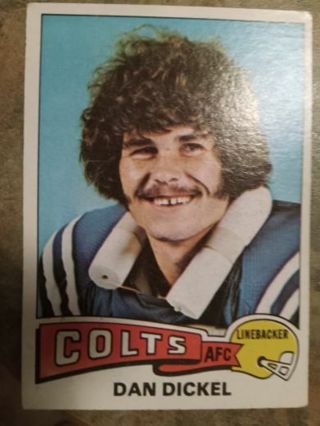 1974 TOPPS DAN DICKEL COLTS FOOTBALL CARD# 476