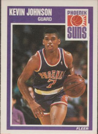 Kevin Johnson 1989 Fleer Basketball Card 123 Phoenix Suns
