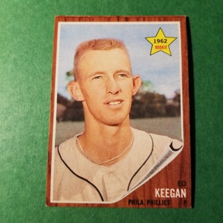 1962 - TOPPS NRMT+ BASEBALL CARD NO. 249 - ED KEEGAN ROOKIE - PHILLIES