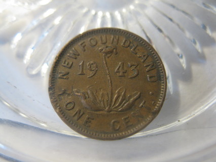 (FC-1394) 1943 Newfoundland: 1 Cent {only 1,239,732 minted}