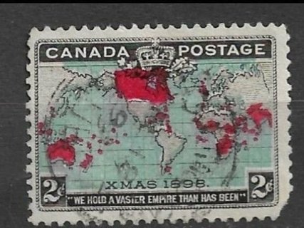 1898 Canada Sc98 2¢ Christmas used