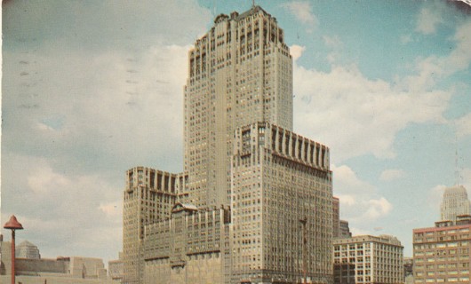 Vintage Used Postcard: a: 1957 Civic Opera Building, Chicago, IL