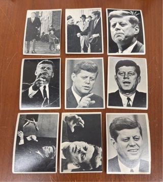 1964 Topps John F Kennedy card lot