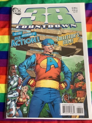 DC Comics 38 Countdown The First Appearance Of Mr. Action Collector’s Item August 8, 2007