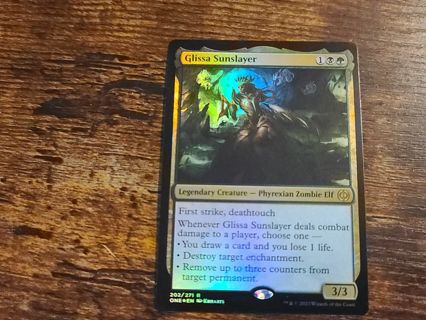 Magic the gathering mtg Glissa Sunslayer rare foil Phyrexia All Will Be One