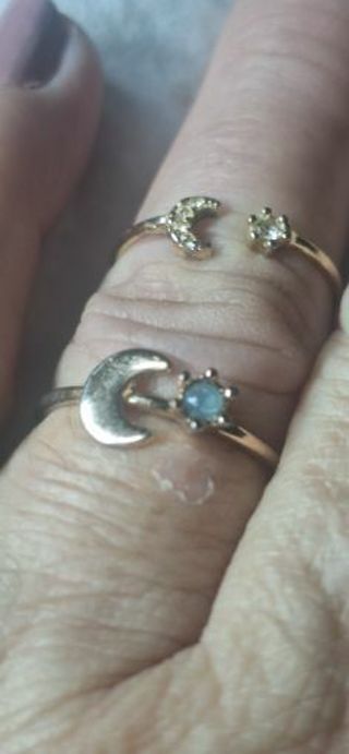 Vintage Moon rings size 7