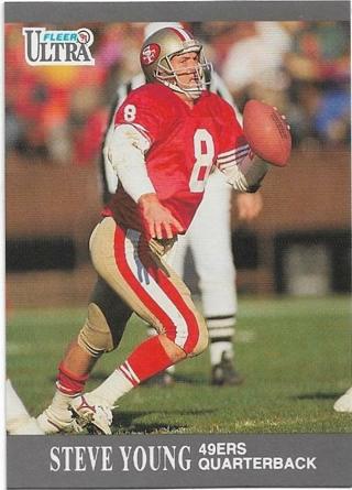 1991 FLEER ULTRA STEVE YOUNG CARD