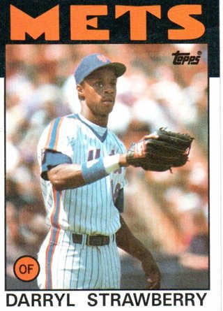 1986 Topps Darryl Strawberry